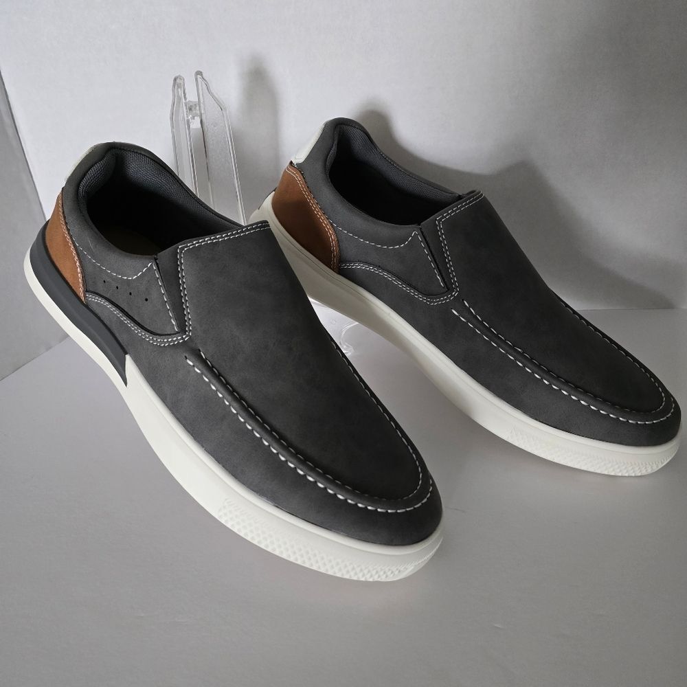 Alberto Fellini Men's Tony Grey Loafers Size 9